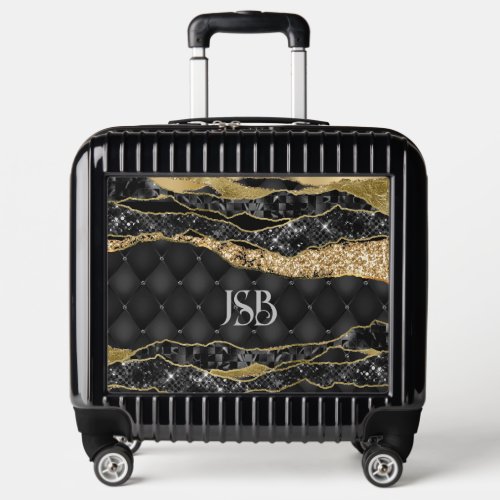 Monogram Black and Gold Case Luggage