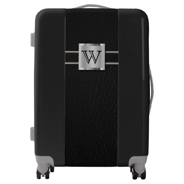 Monogram Black and Silver Luggage (Front)