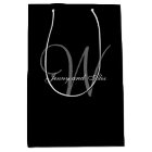 Monogram Black and Silver Wedding