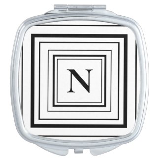 Monogram Black and White Classic Square Monogram 