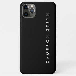 Monogram Black And White Minimalist iPhone 11 Pro Max Case