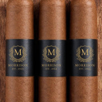 Monogram Black Gold Crest Wedding Cigar Band