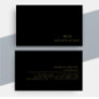 Monogram Black Gold | Modern Minimalist Elegant  Business Card