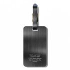 Monogram Black Gray Faux Metal Steel Styled Custom