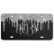 Monogram Black Silver Drip Glitter