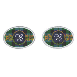 Monogram Black Watch Military Tartans Cufflinks