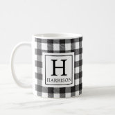 Check Checkered Checkerboard Geometric Black And White Pattern Water Bottle  by Daily Regina Designs