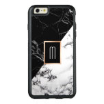Monogram Black White Marble Texture Fashion Look Otterbox Iphone 6/6s Plus Case at Zazzle