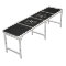 Monogram Black White Modern Beer Pong Table