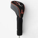 Monogram Black White Orange Aw Golf Head Cover Monogram Black White Orange Aw Golf Head Cover