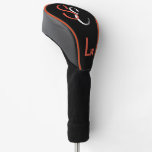 Monogram Black White Orange Lw Golf Head Cover Monogram Black White Orange Lw Golf Head Cover