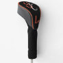 Monogram Black White Orange Lw Golf Head Cover