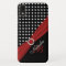 Monogram Black White Red Polka Dots iPhone 6 case