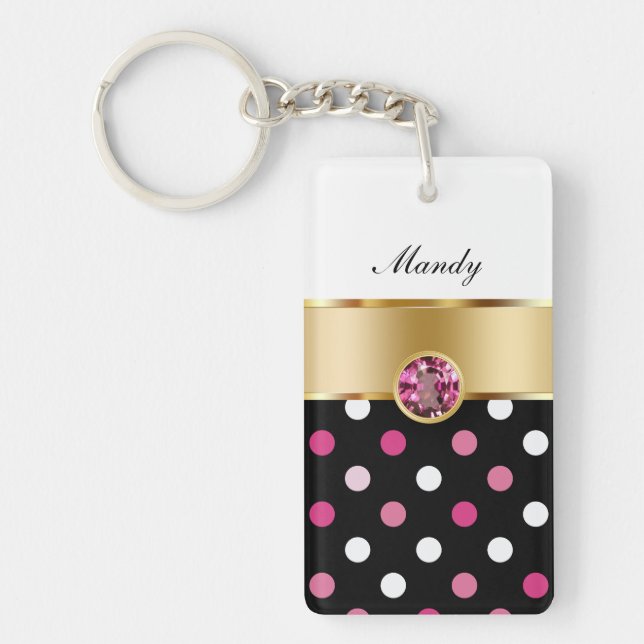 Monogram Bling Keychains (Front)