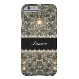 Monogram Bling Style Barely There iPhone 6 Case