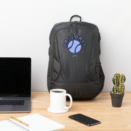 Monogram Blue Baseball Port Authority Backpack