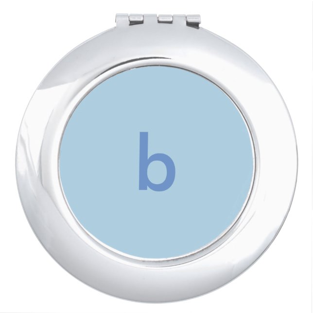 Monogram Blue Compact Mirror (Front)