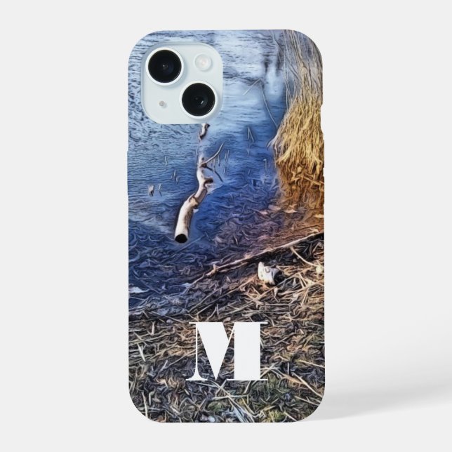 Monogram Blue Lakeshore Iphone Case (Back)