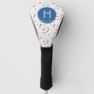 Monogram Blue Personalized Doctor Instrumental Golf Head Cover