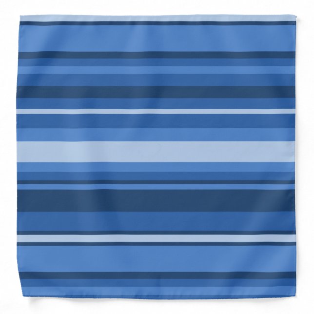 Monogram blue stripes bandana (Front)