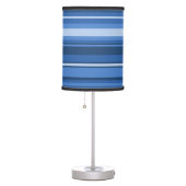 Monogram blue stripes table lamp (Right)