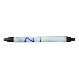 Monogram Blue Watercolor Pen