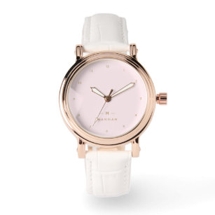Pink Monogram Luxury Watch Band
