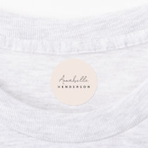 Monogram Blush Pink | Modern Minimalist Feminine Labels