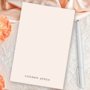 Monogram Blush Pink Modern Minimalist Feminine Post-it Notes