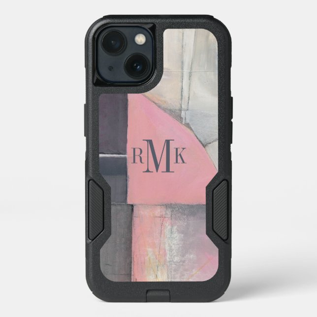 Monogram | Blushing Bride Otterbox iPhone Case (Back)