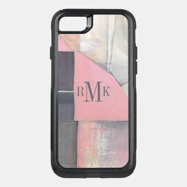 Monogram | Blushing Bride Otterbox iPhone Case (Back)