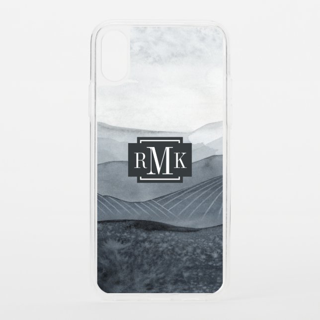 Monogram | Blustering Grey Valley Uncommon iPhone Case (Back)
