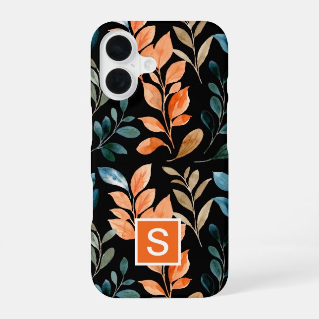 Monogram Boho flower Iphone Case (Back)
