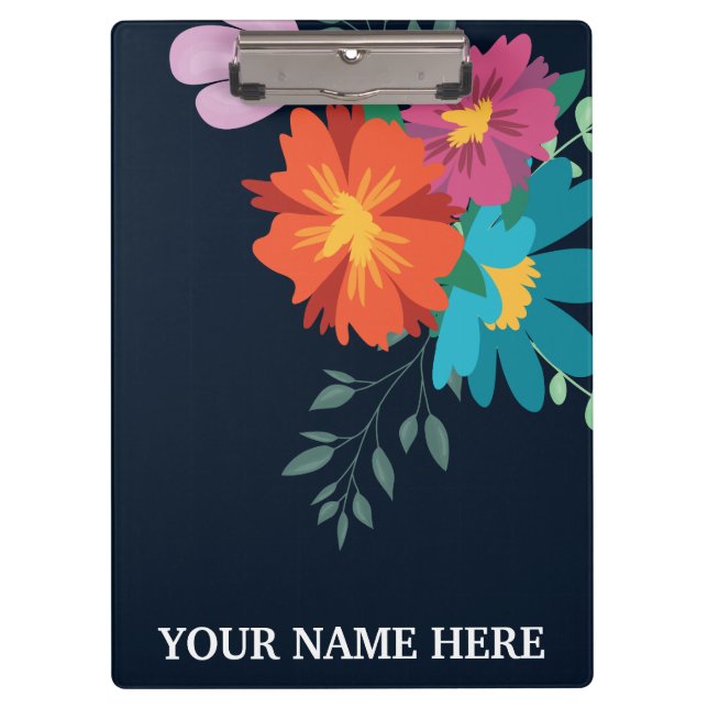 Monogram Botanical Clipboard (Front)