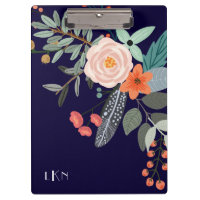 Monogram Botanical Clipboard