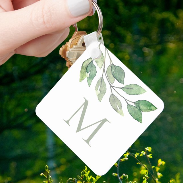 Monogram Botanical Keychain (Creator Uploaded)
