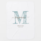 Monogram Boy Nursery Baby Blanket