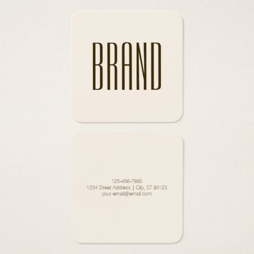 Monogram Brand or Business Name  Off_white Brown