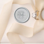 Monogram Bride Groom Date Wedding Wax Seal Stamp<br><div class="desc">Monogram Mr. & Mrs. Established Date Wax Seal Stamp. Ideal for Wedding Thank You Envelope Seals. Elegant Monogram,  Bride and Groom,  Est. Date.</div>