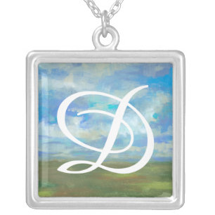 Monogram Bright Day II Silver Plated Necklace