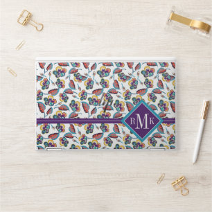 Monogram Bright Hibiscus Pattern HP Laptop Skin
