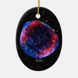 Monogram Brightest Supernova Ever space picture Ceramic Ornament