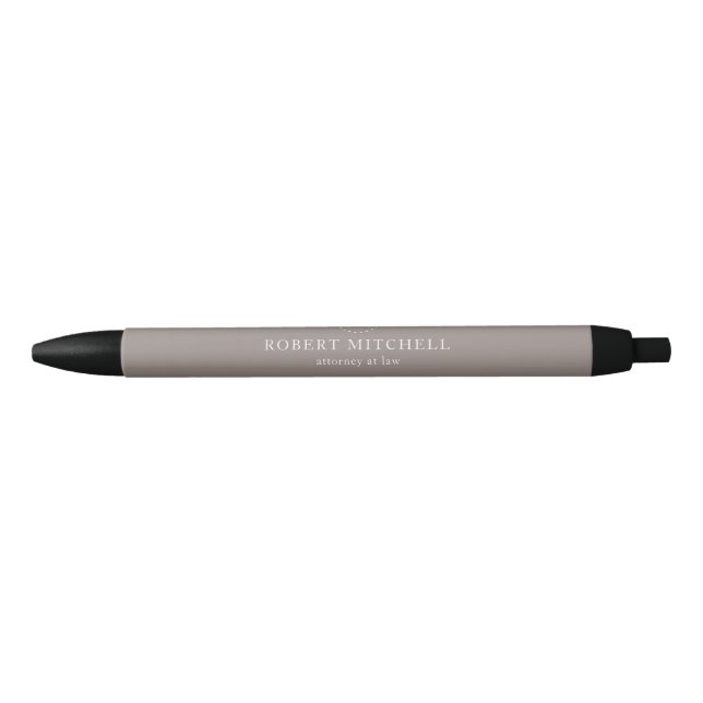Monogram Brown Elegant Professional Pen (Front)