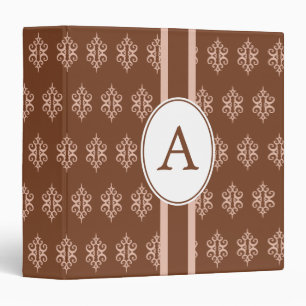 Monogram Brown Lace Scrapbook Binder Gift