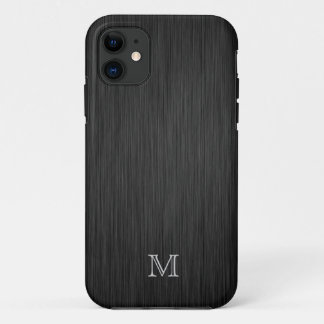 Monogram Brushed Metal Look iPhone 5 Case