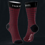 Monogram Buffalo Plaid Groomsmen Socks<br><div class="desc">When it comes to the perfect groomsmen gift, it's hard to beat a cool, fun pair of socks. They will definitely put a splash on his get up. There are a few places a guy can really go creative without going overboard, but socks are amazing that way. The coolest thing...</div>