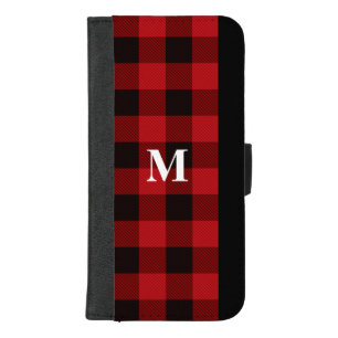 Monogram Buffalo Plaid iPhone 8/7 Plus Wallet Case