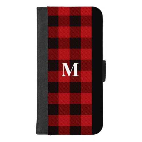 Monogram Buffalo Plaid iPhone 87 Plus Wallet Case