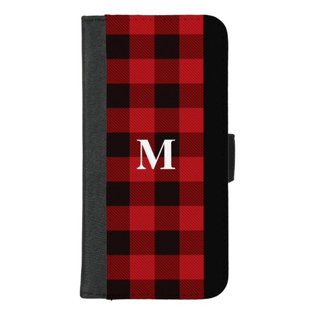 Monogram Buffalo Plaid iPhone Wallet Case (Front)