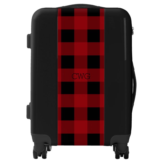 Monogram Buffalo Plaid Luggage (Front)